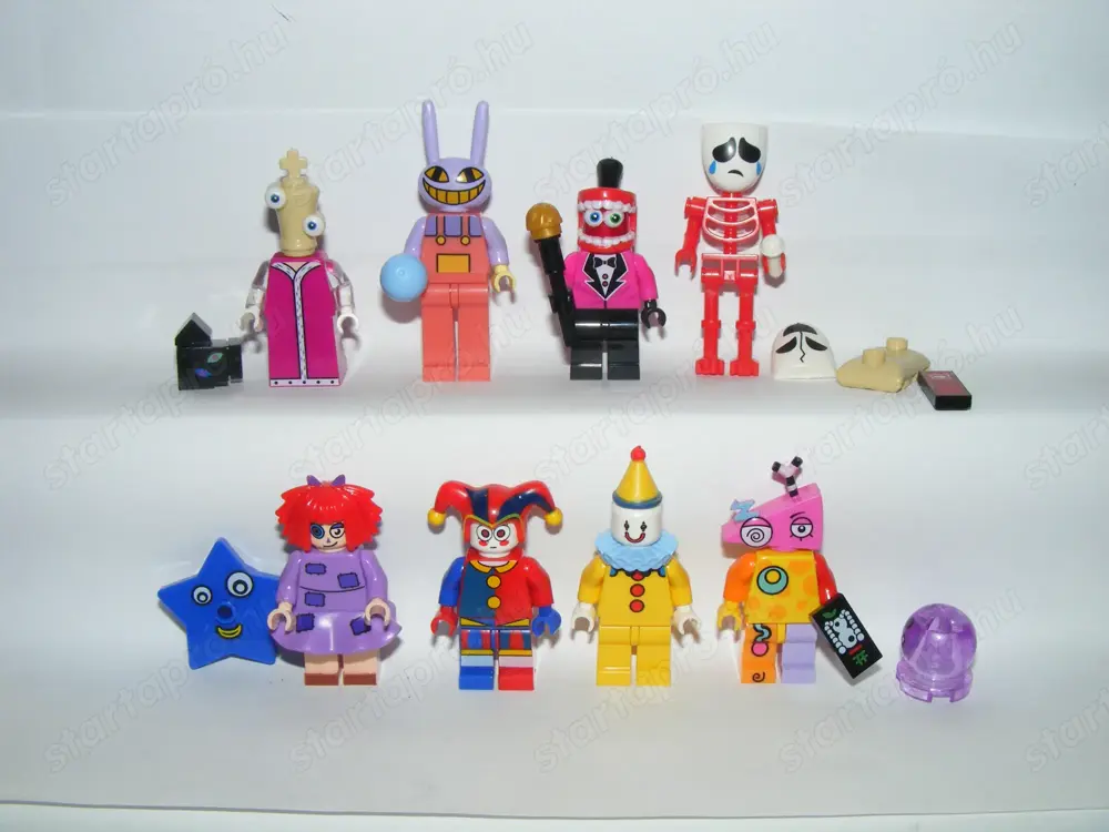 Lego My Amazing Digital Circus figurák Caine Kinger Pomni Gangle Kaufmo figura ÚJ