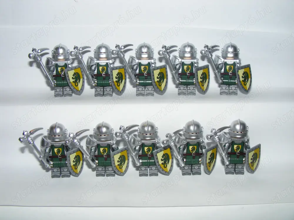 Lego Castle Lovag figurák Dragon Sárkányos katonák sereg 10db katona Új