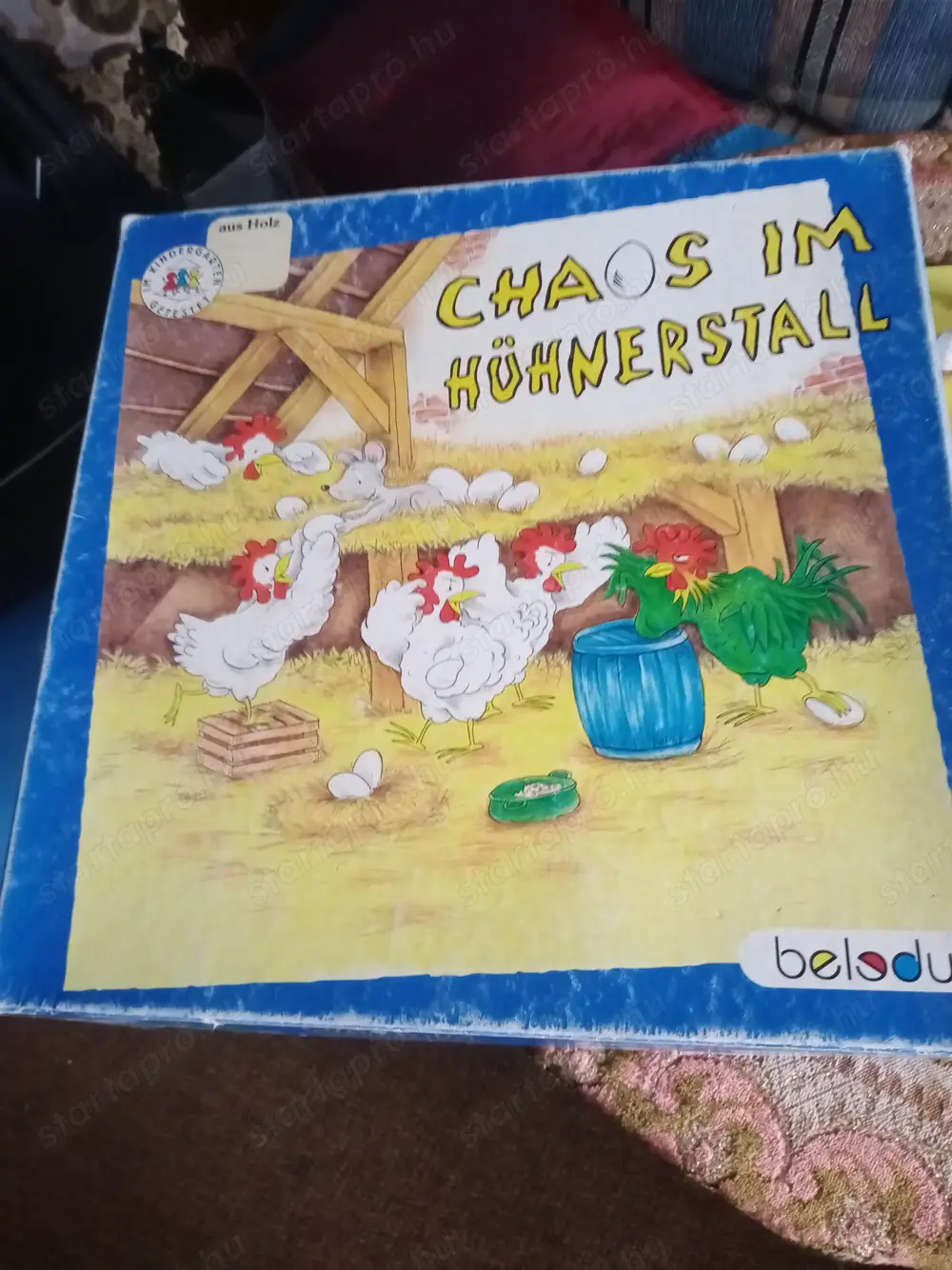 Káosz Beleduc tyúkóljában zűr a tyúkólban 4000ft óbuda Gyönyörű játéktábla (38x38 cm-es méret) és fa