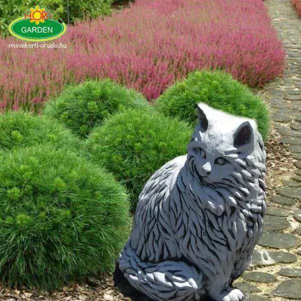 Nagy macska szobor dekoráció