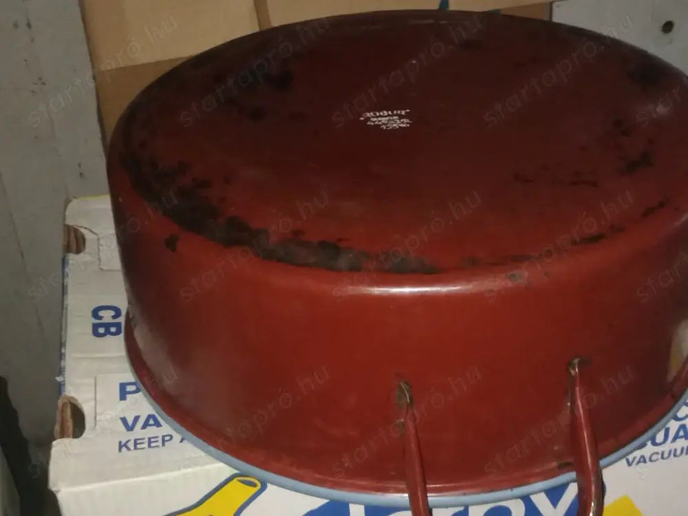 Retró robur zománcos edény lábas  25 L 25000ft óbuda átmérő 46cm személyes átvétel óbudán lakcimemen
