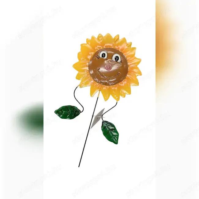 Vidám Napocska leszúrható kerti dísz   67 cm, kültéri dekoráció