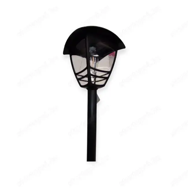 Elegáns fekete napelemes kerti lámpa   44 cm, kültéri díszvilágítás