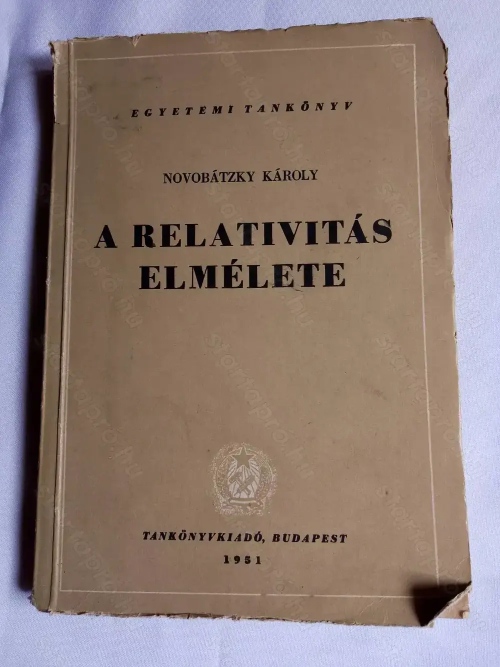 Dr. Novobátzky Károly A relativitás elmélete   könyv 1951