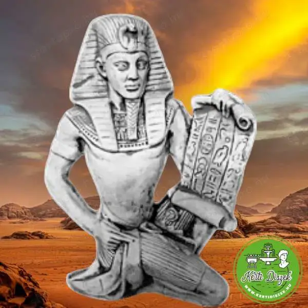 Fáraó szobor műkőből