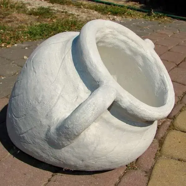 Felezett amfora kaspó nagy