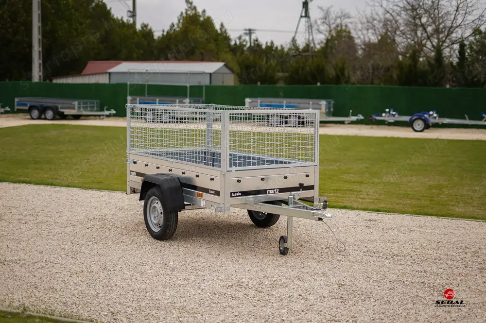 Új 2m-es rácsos utánfutó (750kg) rendszámmal akciósan csak 508.000 Ft