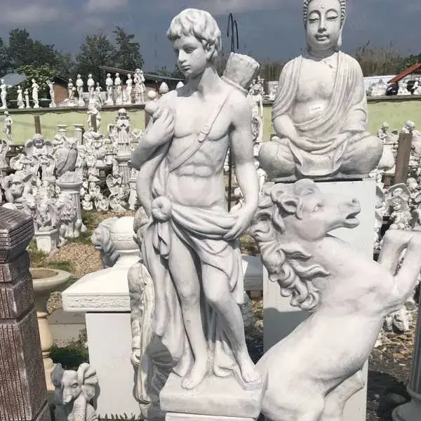 Íjász fiú 85cm férfi szobor