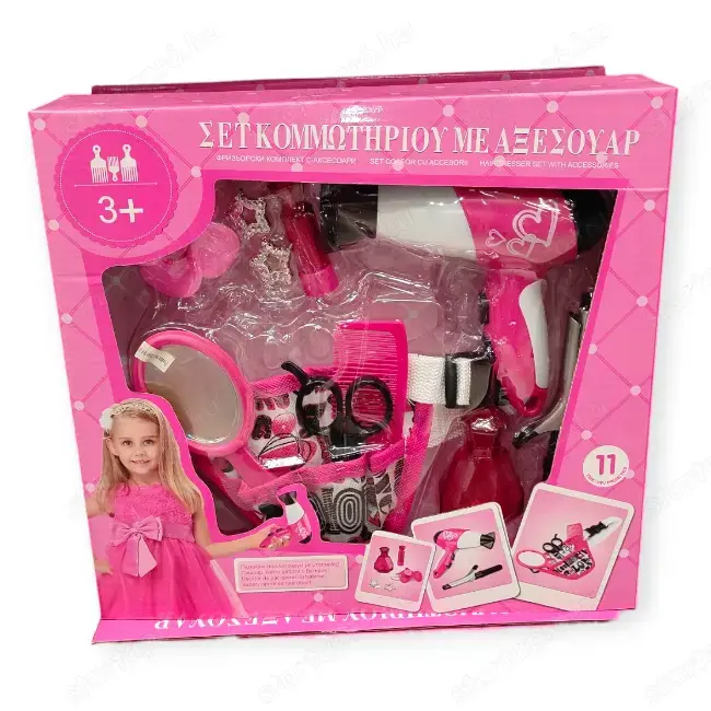 Gyerek fodrász szett övvel és hajszárítóval