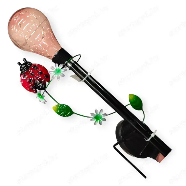 Napelemes pillangós dekorlámpa   színes izzóval és meleg fehér LED-del