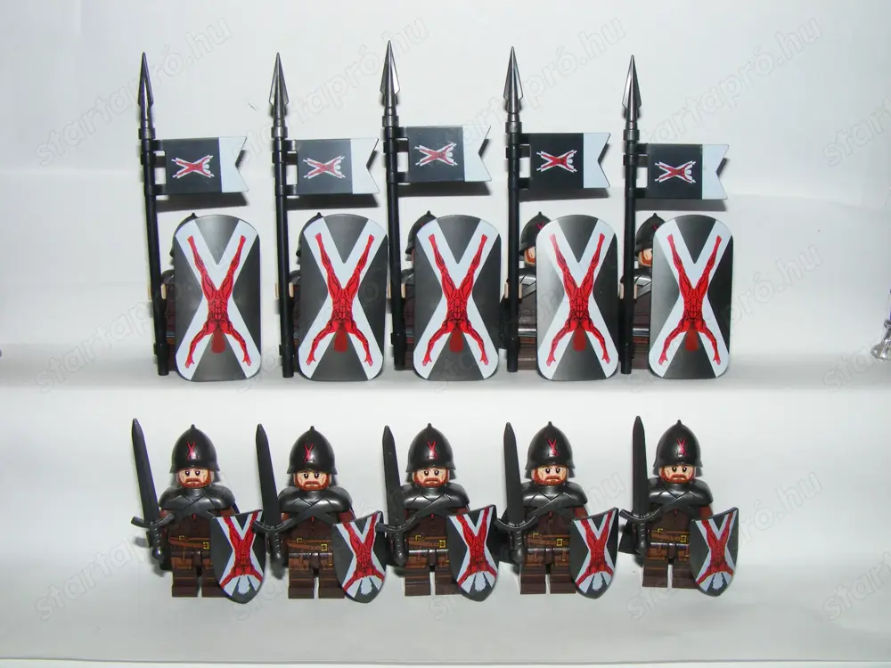 Lego Castle Trónok Harca figurák Bolton Sereg Lovag katona katonák 10db ÚJ