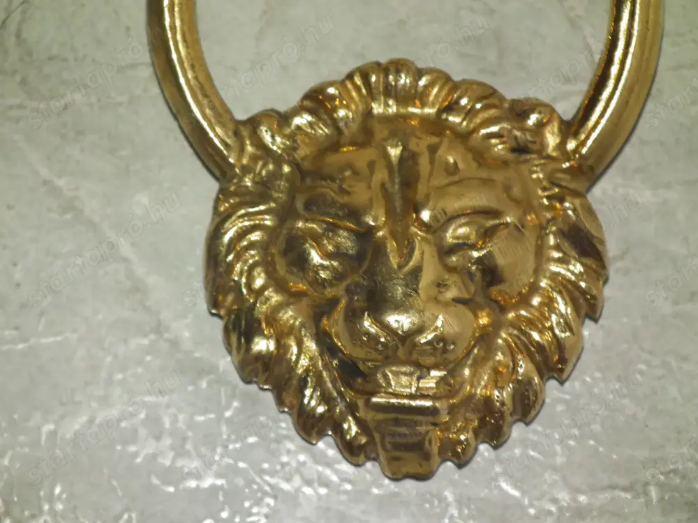 Kopogtató oroszlános réz fajsúlyos réz oroszlán fejes kopogtató