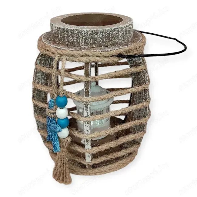 Tengerparti stílusú dekoratív LED fa lámpás 13x18 cm