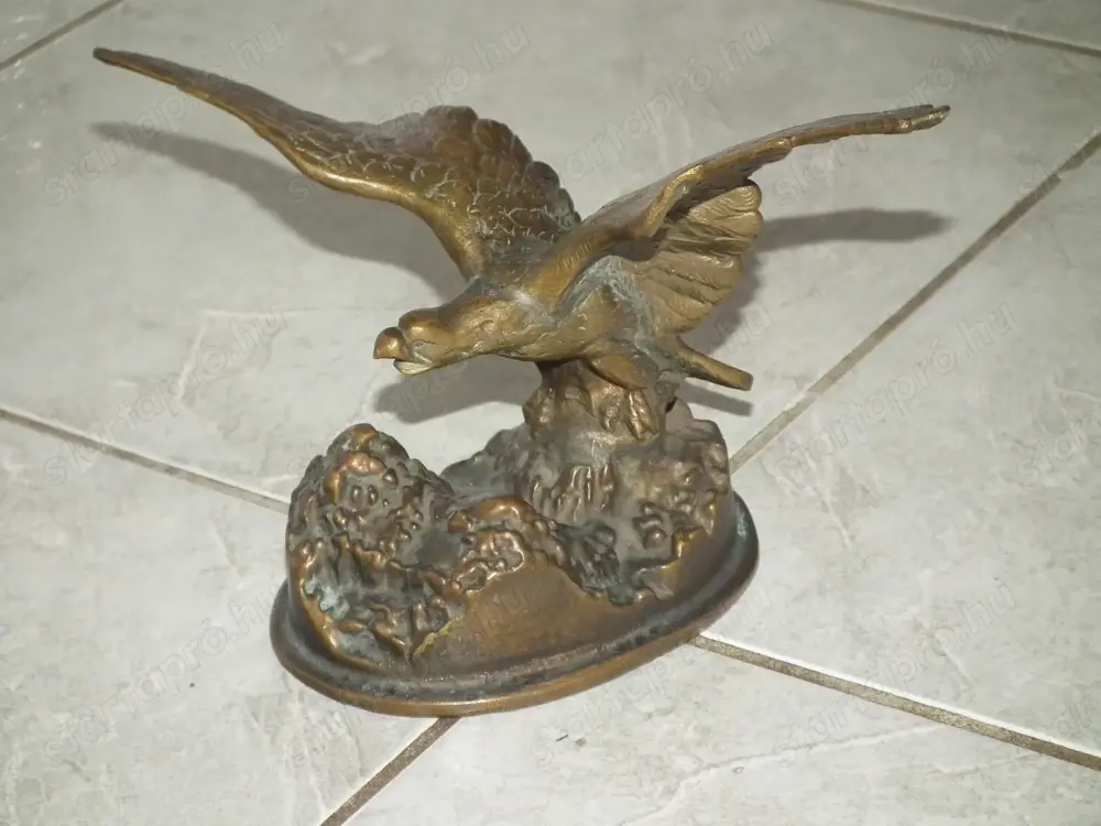 Régi Turul sas szobor turulmadár súlyos réz nr.5