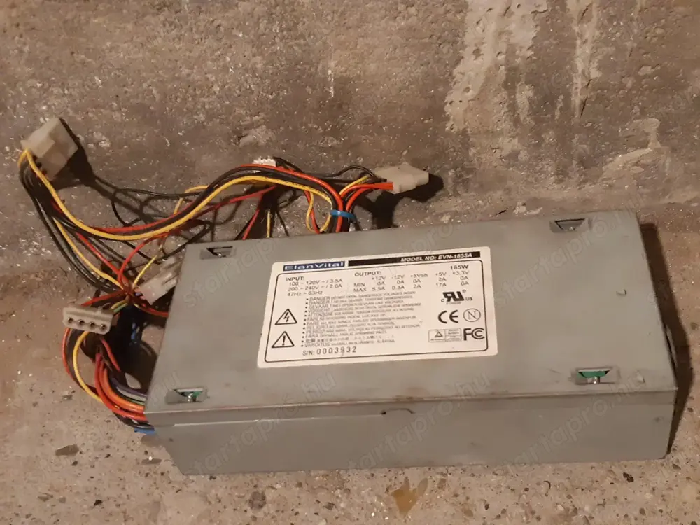 ElanVital EVN-1855A számítógép tápegység keskeny működő
