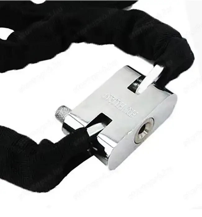 Kerékpáros zár láncos lakat 120 cm-es lánc integrált lakat vadi új 3 kulcsos