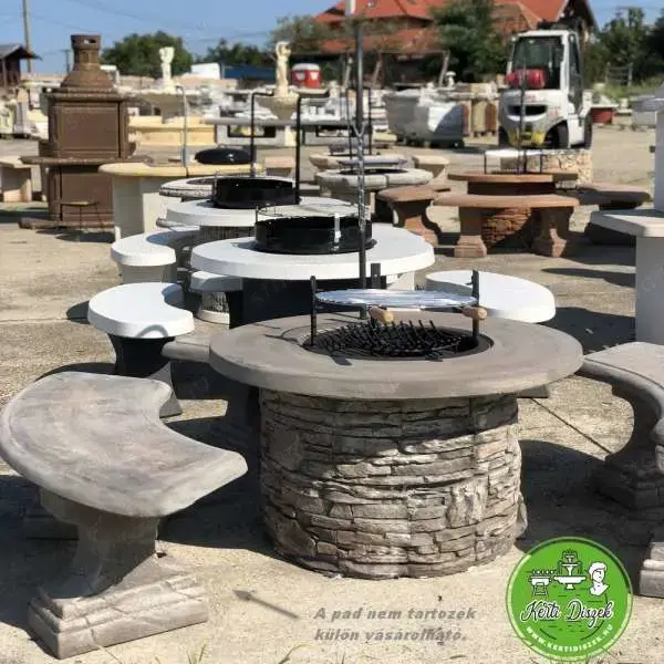 Kerti sütő betonelemekből