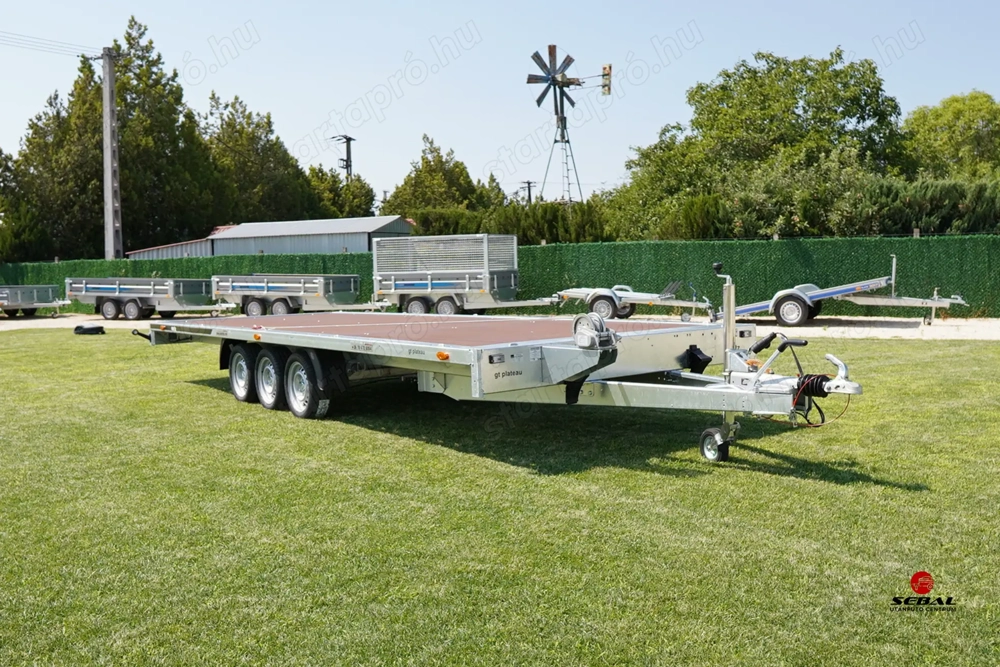 Új SEBAL - GT PLATEAU 600 (3500 kg) autószállító utánfutó CSAK 2.690.000 Ft
