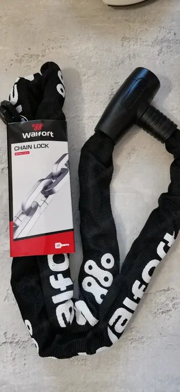 Walfort kerékpár lakat 120 cm lánc integrált zár vadi új bontatlan