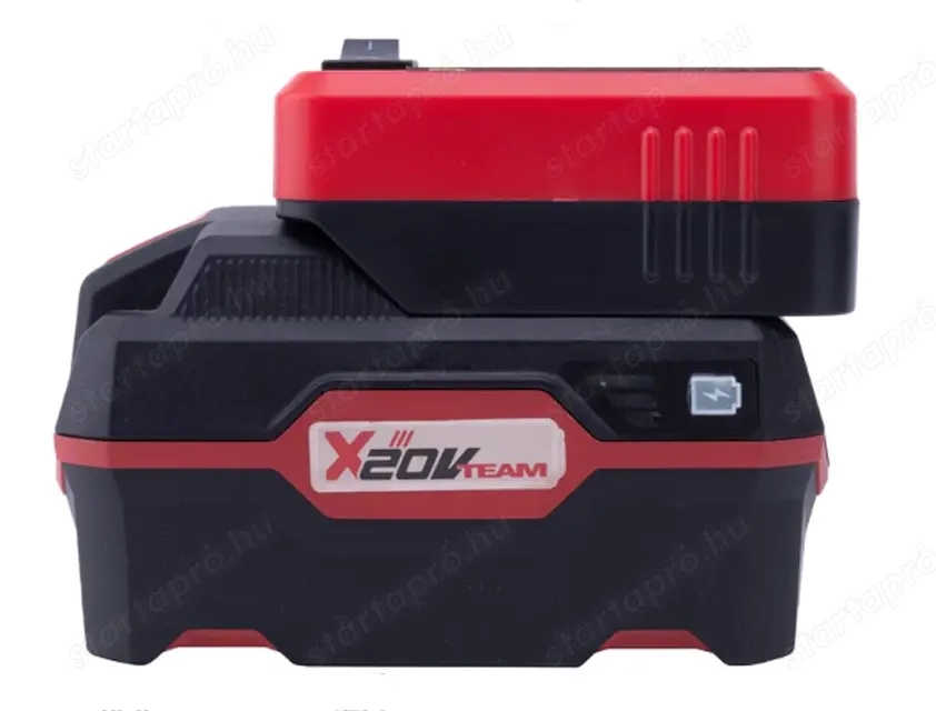 Parkside 20 Voltos akku adapter powerbank funkció QC 3.0 USB-A 18 Watt + USB-C PD 18 Watt csatlakozó