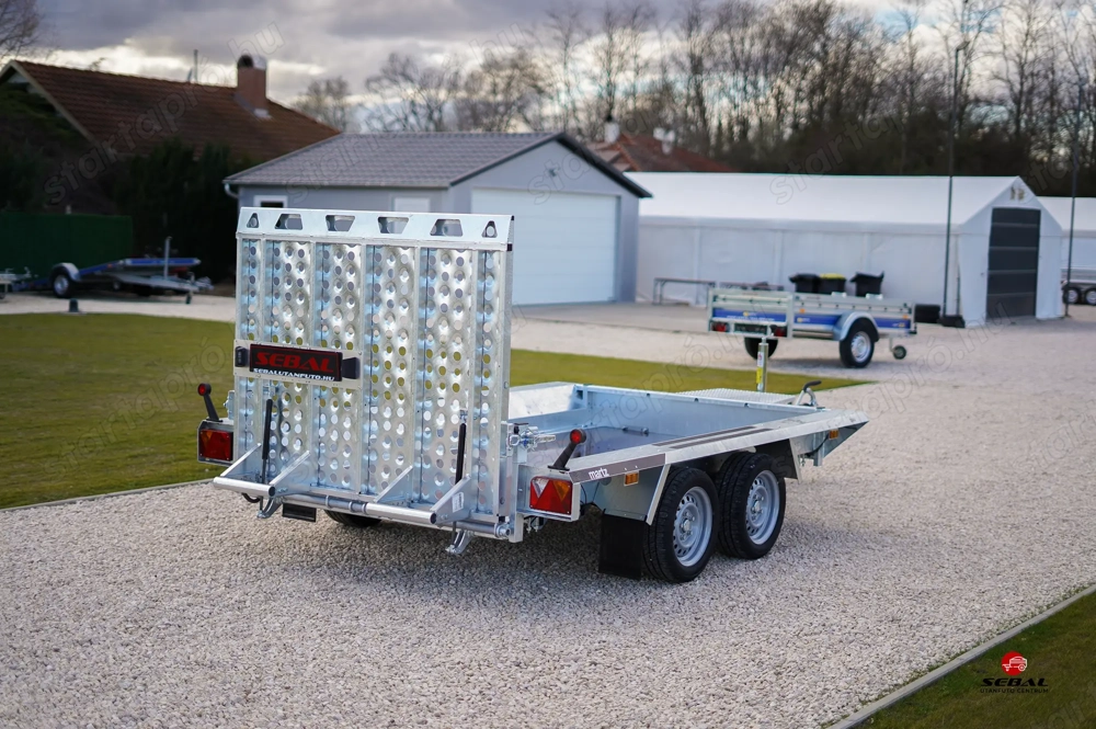 Új SEBAL - Bau 300 - (2700kg) gépszállító utánfutó akciósan bruttó 1.990.000 Ft
