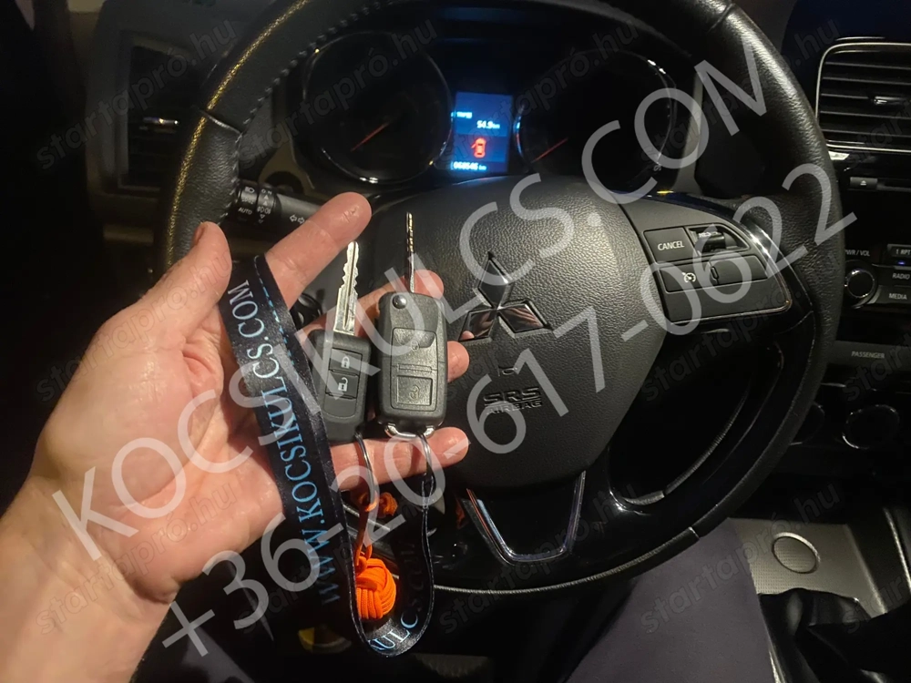 Mitsubishi ASX autókulcs eladó - új - autóhoz programozva