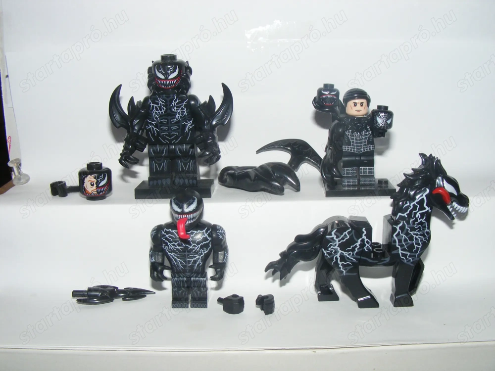 Lego Marvel Superhős figurák Venom Szimbióta nagy figura + zombi ló figura 4db