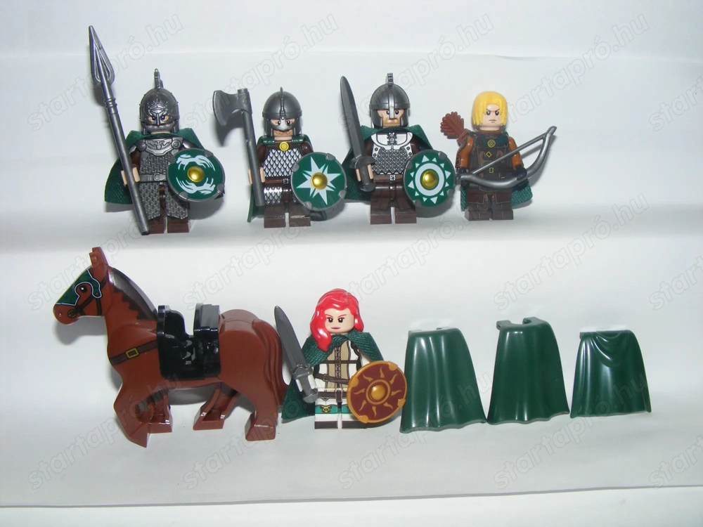 Lego Gyűrűk Ura Hobbit figurák Háma Rohirrim lovas katonák Theoden terstőrsége ÚJ