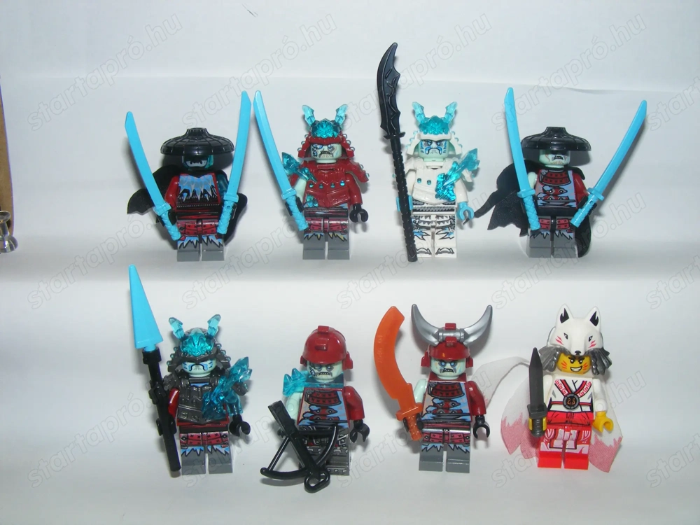 Lego Ninjago figurák Jégcsászár Cserbenhagyott Császár Akita Hóvihar katonák ÚJ