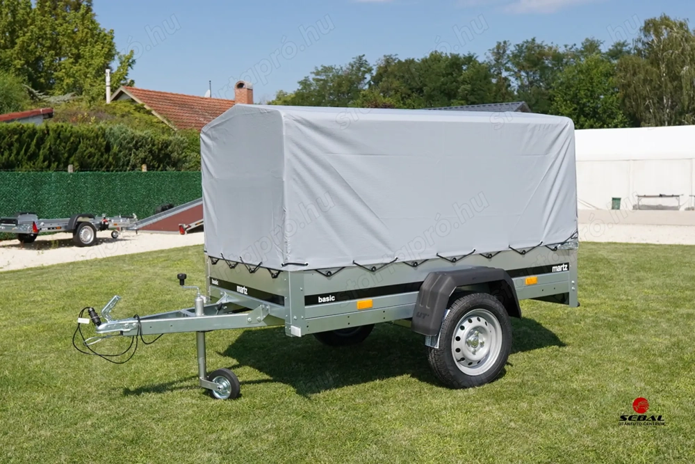 Új 2m-es ponyvás utánfutó (750kg) rendszámmal akciósan csak 469.000 Ft