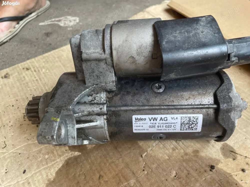 Skoda,Volkswagen,Audi önindító 02E 911 022 C beszerelési garancia superb,golf,passat 2015-től