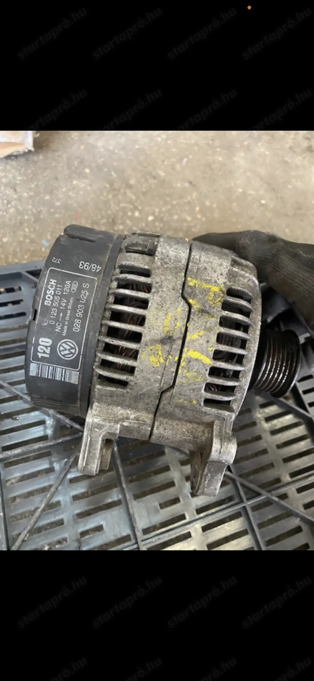 Volkswagen Seat 1.9 TDI generátor 0 123 505 011 posta megoldható 