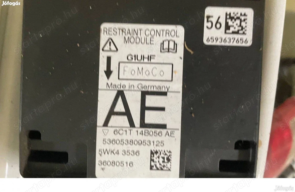 Ford Transit MK7 Légzsák Vezérlőegység 6C1T-14B056-Ad kizárólag telefonon érdeklődjön