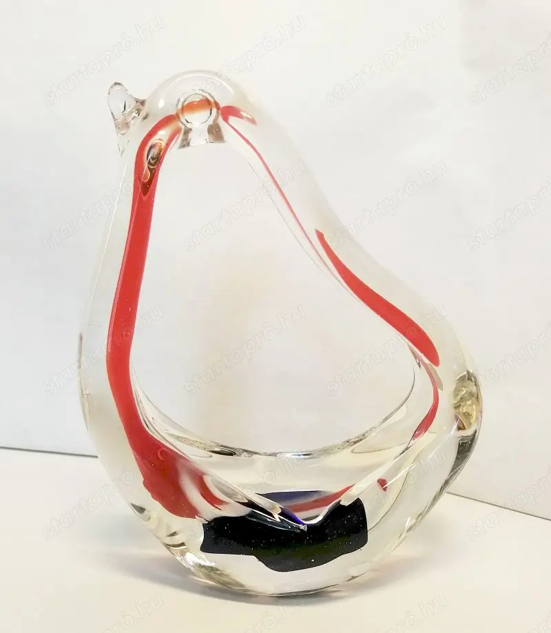 Öntött üveg madárforma modern szobor. Prodcomplex Tirgu Mures Marosvásárhely