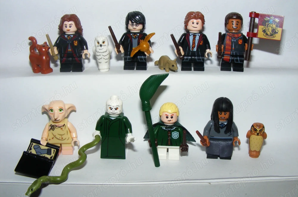 Lego Harry Potter Griffendale figurák Dean Dobby Voldemort Malfoy figura ÚJ