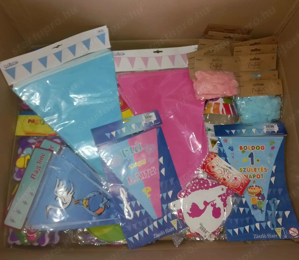 Üzletbezárás miatt party kellék- party dekoráció eladó