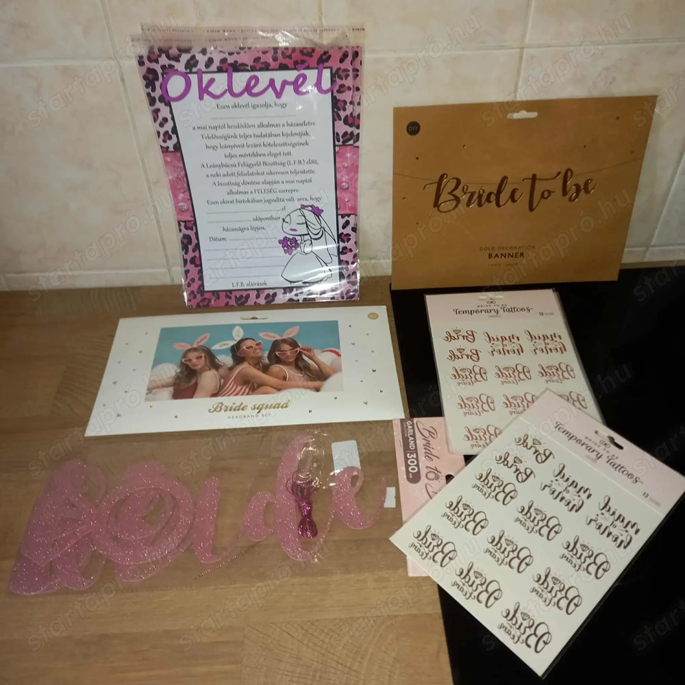 Üzletbezárás miatt LÁNYBÚCSÚ árukészlet olcsón eladó!