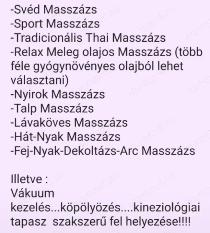 Masszázs testnek és a léleknek 