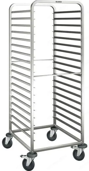 inox ipari nagykonyhai 18xGN1 1 regál regálkocsi tálcaszedő kocsi