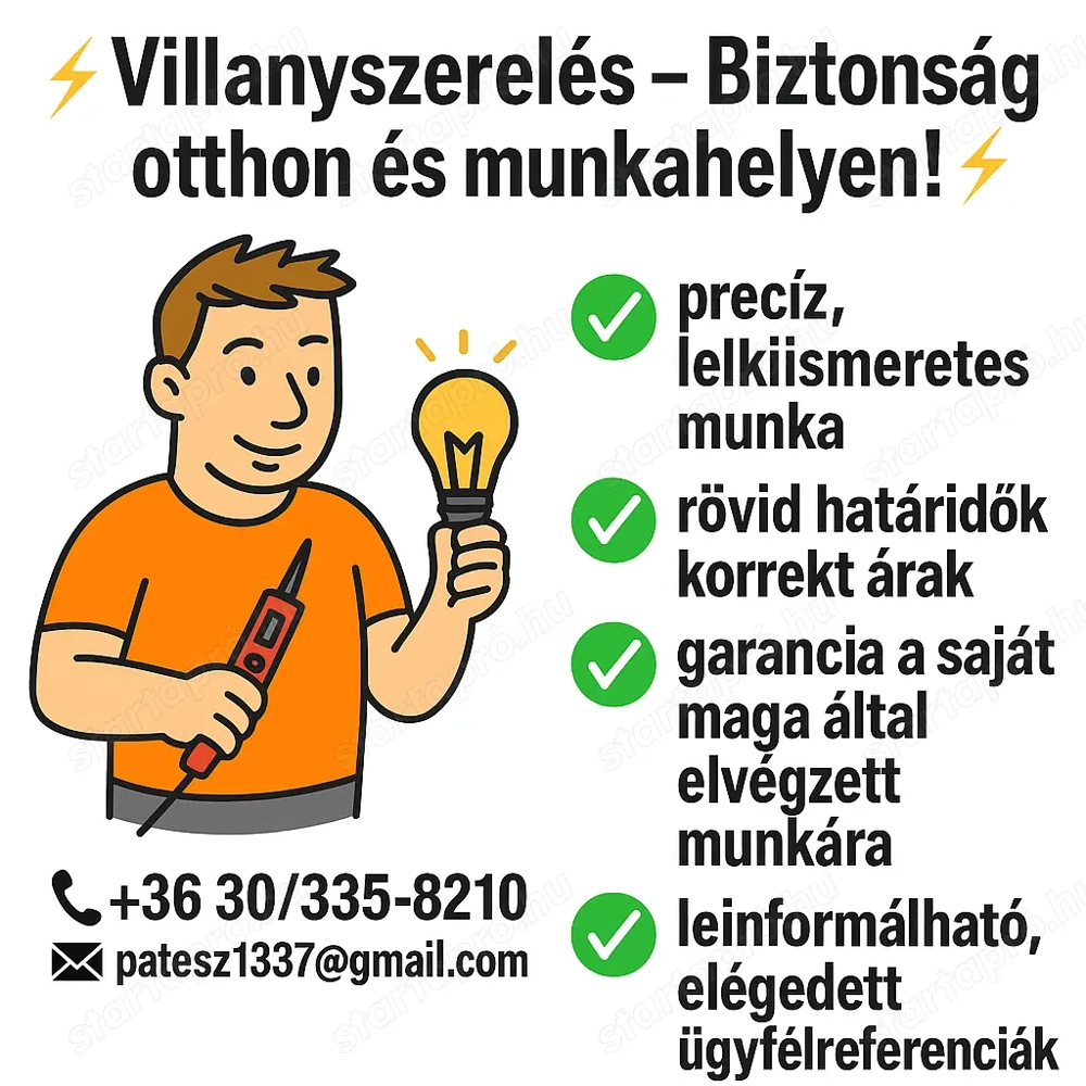 Villanyszerelés- Profin, gyorsan, megbízhatóan