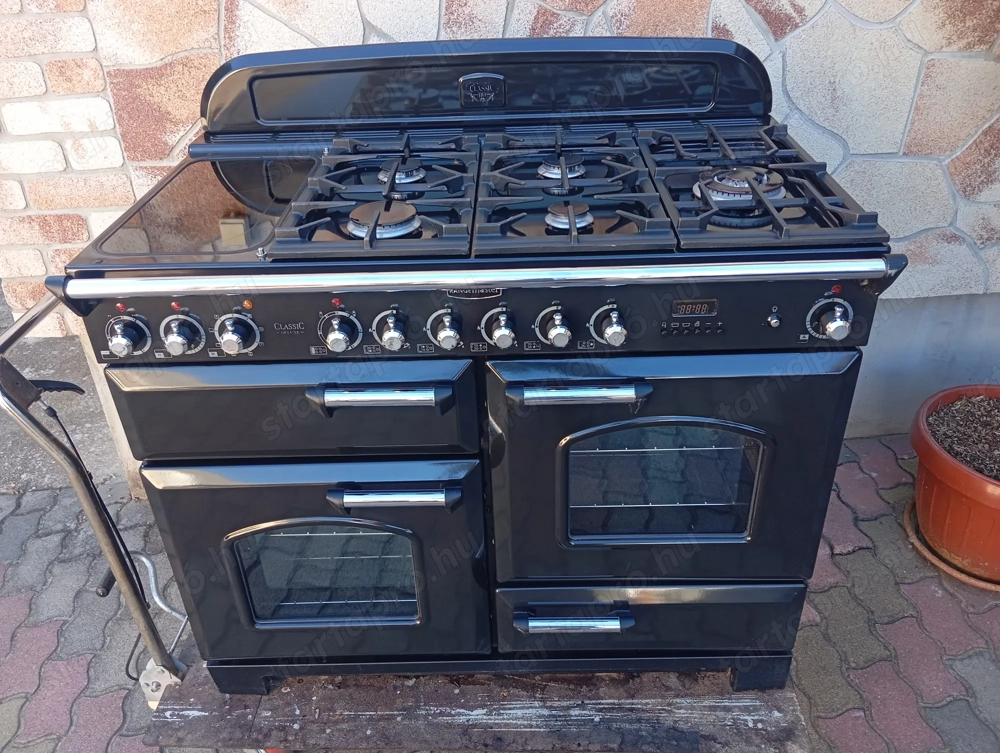 Angol tűzhely Rangemaster deluxe 5 gáz,3 elektromos sütővel