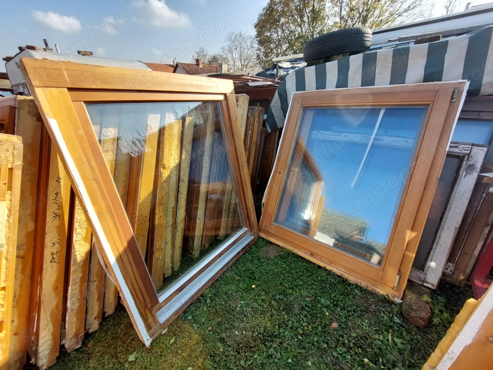 Fa ablak sz;108 m;130 bukó nyiló 2 réteg hőszigetelt üveg kép szerinti jó állapotba 2 db van eladó e