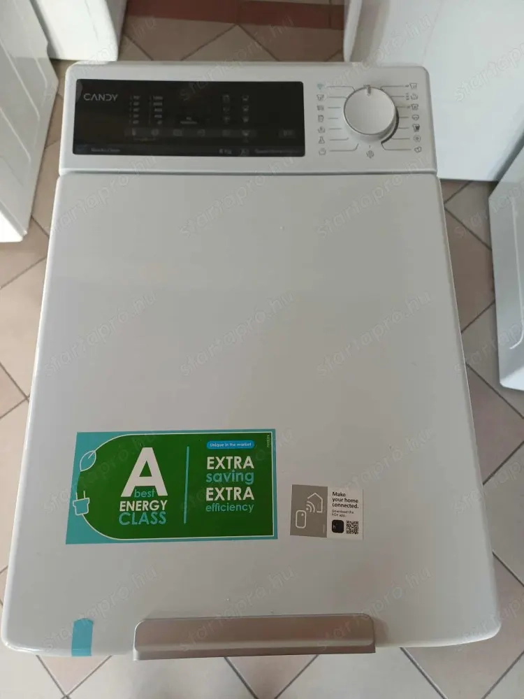 Sérült Új Candy TCA284TM5-S Felültöltős Mosógép [O380] 6 hónap garanciával