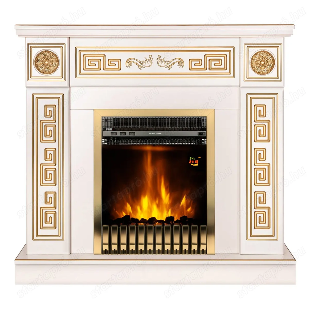 Elektromos kandalló Versailles gold & Gala gold, Art Flame, 1020x1100x300 mm, 2000 W, Termosztát