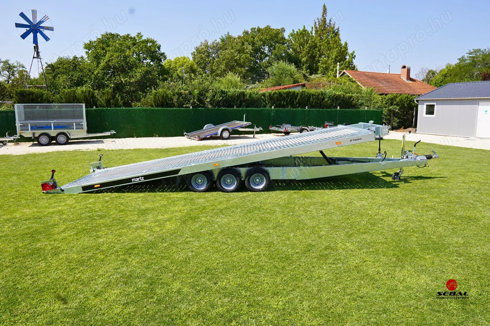 Új Prémium SEBAL - GT Kippbar 580 autószállító utánfutó 3.499.000 Ft helyett bruttó 3.319.000 Ft