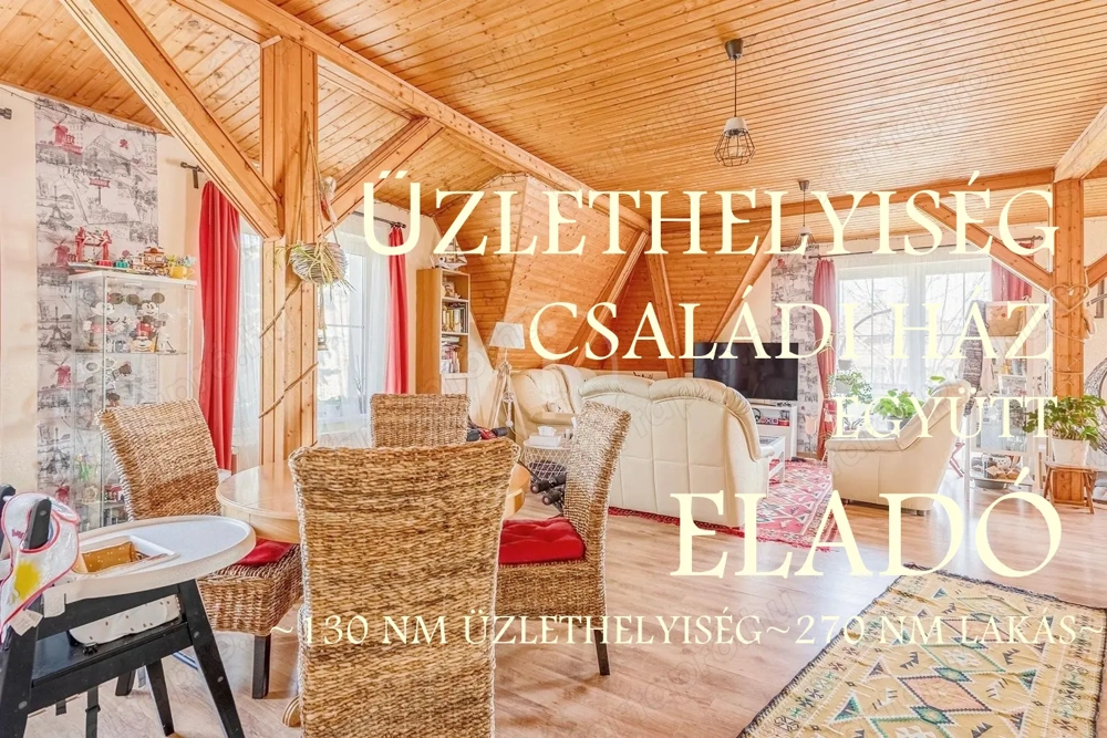 Rákosszentmihályon családi ház üzlethelyiséggel együtt eladó!