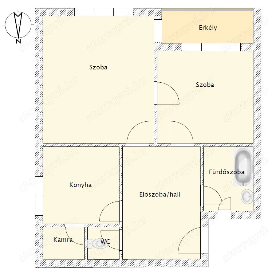 Tulajdonostól eladó felújítandó lakás kiváló adottságokkal Szombathely belvárosában!