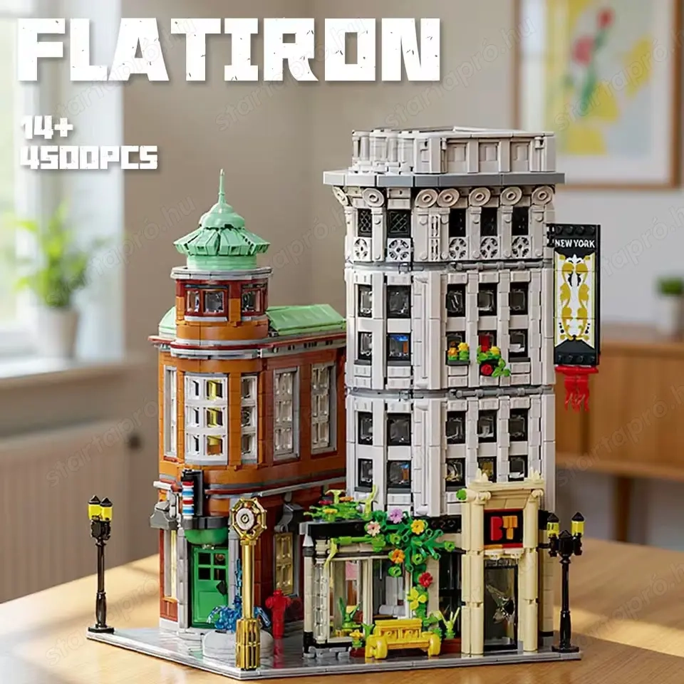 Lego komp. Creator Icons New York Flatiron Building moduláris ház 4500db Brickative design Lepin ÚJ