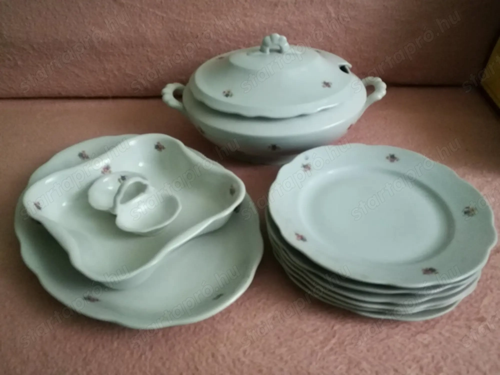 Hollóházi porcelán étkészlet