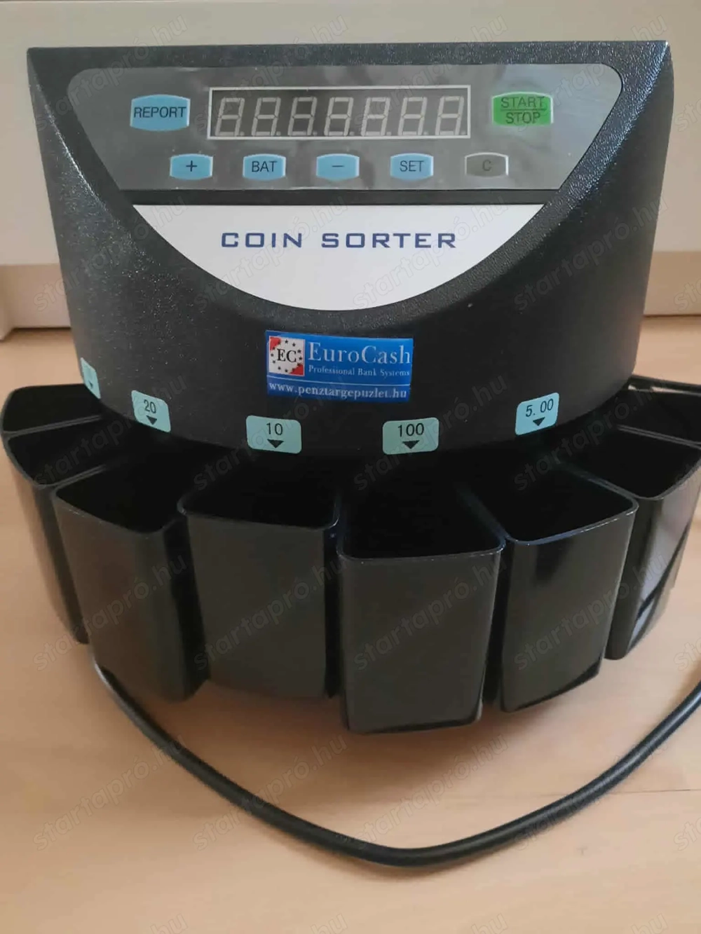 Újszerű érmeszámoló